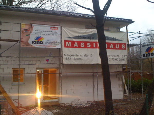 Vorbereitung für Wärmeverbundsystem und Putzfassade